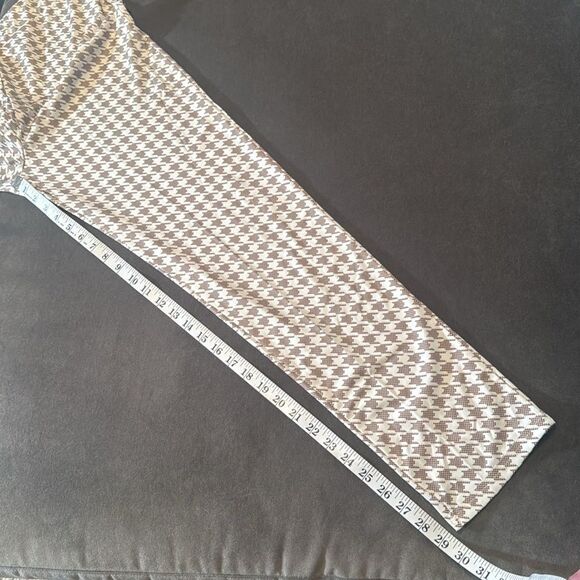 Long Sleeve 2 Piece Houndstooth BodyCon Pantsuit Jacket & Pants Set *Size L READ - Picture 9 of 16